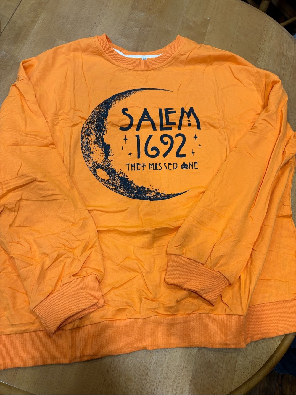 Orange Salem 1692 Graphic Crewneck Sweatshirt